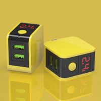 柠檬黄 [自动断电]+1.2米type-c线|适用苹果充电器头断电vivo快充oppo充电线安卓多功能闪充H1