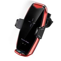 红色标准版|阿普朗v11s车载手机支架可充电全自动无线充电器多功能手机支架Z3