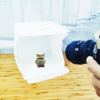 2灯摄影棚套装|亮!2个led灯 20cm便携式折叠摄影棚小型迷你摄影灯箱拍照箱子M4