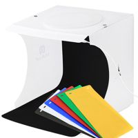 单灯棚|便携式折叠led摄影棚 摄影灯箱 拍照道具2个led灯柔光灯箱拍照箱E1