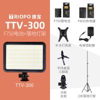 300标配+F750+2米落地灯架|捷宝ttv204 led补光灯平板热靴常亮灯外拍灯摄影灯小型便携灯U3