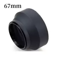 三用罩67|橡胶遮光罩螺口49 52 55 58 62 67 77 82mm长焦/广角/标准罩T8