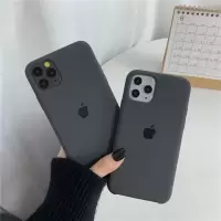 11液态硅胶手机壳7/8p炭灰色适用max/xr纯色液体C4