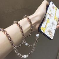 手机挂绳挂脖子女款个性创意手机链水晶挂脖绳挂饰水钻毛衣链T9
