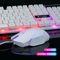 电脑台式笔记本背光键盘鼠标套装游戏发光usb有线键鼠套件