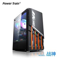 战神(黑色) 4个双光圈风扇颜色|战神台式机电脑机箱水冷游戏机箱玻璃侧透atx大板usb3.0H7