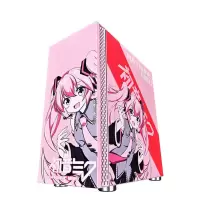 铠甲粉色[初音粉版] 送装机工具螺丝刀|铠甲电脑机箱台式玻璃全侧透宽体游戏水冷atx大板机箱背线Z5