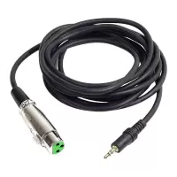 麦克风专用线3.5接口音频线v8客所思魅声创新 声卡话筒连接线J2