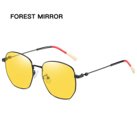 黑框夜视片|倪妮同款防远光灯眼镜夜间开车专用偏光防眩光两用黑科技夜视镜女R8