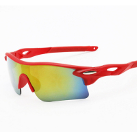 砂红(红水银)白天用|户外骑行夜视镜 太阳眼镜潮男女式电动摩托车防风尘防爆炫彩墨镜