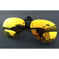 新款金水银偏光夹片|近视眼镜偏光镜太阳镜蛤蟆夜视墨镜夹片男女款开车钓鱼司机夹片式