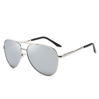 银框银日用镜|日夜两用墨镜男士偏光太阳眼镜潮人司机夜视夜间驾驶镜开车专用潮