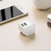 贵族白◆超迷你小巧◆双口同时快充◆折叠插头|适用手机充电器头ipex安卓vivo通用x21万能7快充ipad8多功能6s