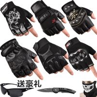 运动半指手套战术春夏健身防护防滑耐磨骑行摩托车半截露无指军迷