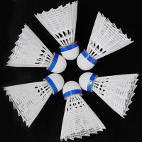 [耐打尼龙球]白色6只装|羽毛球耐打王鹅毛打不烂比赛学习学生娱乐训练鸭毛羽毛球T6