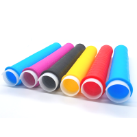 27cm花草纹(3.9米以上专用) 蓝色|硅胶鱼竿缠绕带热缩管把胶鱼竿杆止防滑套吸汗带杆止N3