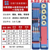 双层漂盒+6支白天漂+1支电子漂-3|能漂盒小配件浮漂套装漂盒鱼漂醒目纳米浮漂电子漂夜光漂N0