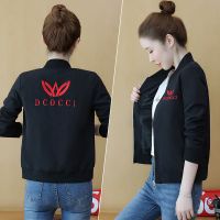 8916黑色 4XL|短外套女春秋小个子2020新款韩版棒球服宽松短款小外套休闲夹克潮N6