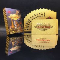 土豪金金箔塑料扑克牌澳门风云金箔扑克高档娱乐牌金色彩可带配牌