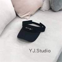 潮流线黑色 可调节|空顶帽女潮无顶遮阳帽跑步运动网球帽子男棒球帽ins太阳帽防晒帽D7