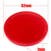 直径8.2厘米冰球片红色4个|空气曲棍球桌上冰球台空气球台悬冰球机球片球饼打击器顶球器配件R5
