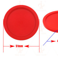 直径5.1厘米冰球片红色4个|空气曲棍球桌上冰球台空气球台悬冰球机球片球饼打击器顶球器配件R5