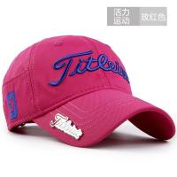 JI经典款玫红色 可调节|帽子春男士秋天韩版鸭舌帽户外运动帽高尔夫棒球帽遮阳太阳帽休闲J4