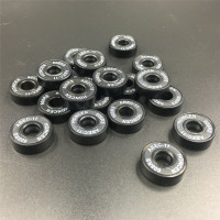 轮滑鞋黑金高速轴承溜冰滑旱冰鞋608滑板漂移板abec-11黑白陶轴承