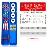 能鱼漂盒醒目鱼漂夜光漂高灵敏鲫鱼浮漂纳米鱼漂套装渔具用品C8