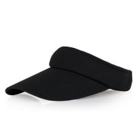 单色款—黑色 可调节(55-60CM)|无顶遮阳帽女士防晒空顶帽男夏天旅游太阳帽运动网球帽鸭舌棒球帽