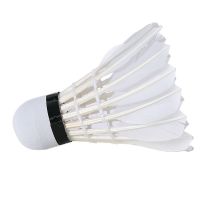 3只学习款白羽|羽毛球12支装6支装耐打羽毛球白色黑色室外学习训练球A8