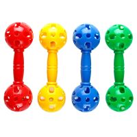 儿童哑铃幼儿园器械道具手持小班早操器械加厚有声幼儿园哑铃器械D6