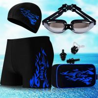 成人男士泳裤时尚平角泳裤男速干泳衣温泉游泳裤有加大码