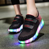 双轮鞋青少年儿童轮滑鞋学生溜冰鞋可拆卸自动隐藏轮子鞋冬季I8