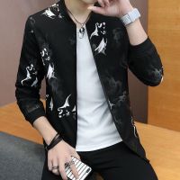 白狼头 M|外套男韩版潮流修身新款棒球服2020春秋季休闲薄夹克中青年夹克衫B7