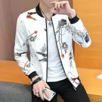 金鱼花 XXL|外套男韩版潮流修身新款棒球服2020春秋季休闲薄夹克中青年夹克衫B7