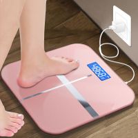 usb可充电电子称体重秤家用精准健康秤人体秤成人减肥称重计器准L2