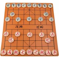 胶木小号(2.7)+送书+皮革棋盘|中国象棋实木折叠木盒棋盘象棋儿童成人塑料象棋送书便捷式象棋O8