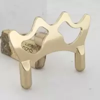 镀铜低叉|台球架杆器美式桌球铜高叉低叉蝴蝶架九球高架杆头用品配件C6