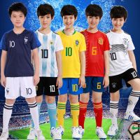 儿童足球服套装男女童足球衣训练服短袖小学生足球队服幼儿表演服X9