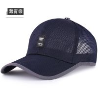 DE03藏青色 可调节(不送墨镜)|帽子男士夏天薄防晒棒球帽户外运动透气网帽遮阳太阳鸭舌帽女H8