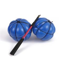 蓝色南瓜甩甩球一对(送打气筒)|广场舞运动手甩甩球带线网球成人老年人健身网球锻炼手臂手甩球