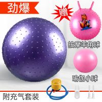瑜伽球加厚大龙球儿童感统训练球防爆球初学者按摩健身球送打气筒