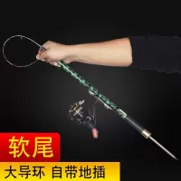小矶竿矶钓竿软尾短节大导环滑漂两用海竿灵敏岸筏竿鲫鱼抛竿阀杆