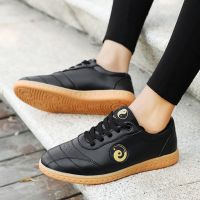 太极鞋男牛筋底真皮女武术比赛功夫鞋太极拳练功鞋夏季太极运动鞋M2