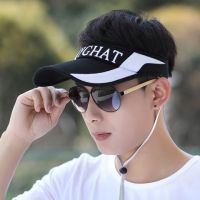 鸟眼拼接黑色 可调节(收藏送防风绳)|帽子男夏天太阳防晒遮阳帽夏季空顶帽无顶网球帽户外马拉松跑步帽