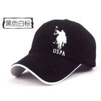 黑色白其标 可调节(55-62)cm|polo保罗棒球帽男女户外休闲帽夏季透气男士帽子高尔夫鸭舌帽J8