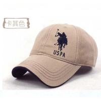 卡其色蓝标 可调节(55-62)cm|polo保罗棒球帽男女户外休闲帽夏季透气男士帽子高尔夫鸭舌帽J8