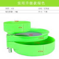 绿色金属轴(钓箱专用)[19CM]|全磁拉饵盘强磁饵料盒钓箱钓椅用鱼饵盘开饵盆拉丝盘渔具垂钓用品