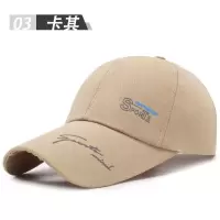 SP款卡其 (送CAP藏青)|帽子男女夏季棒球帽休闲百搭户外遮阳帽高尔夫鸭舌帽V2